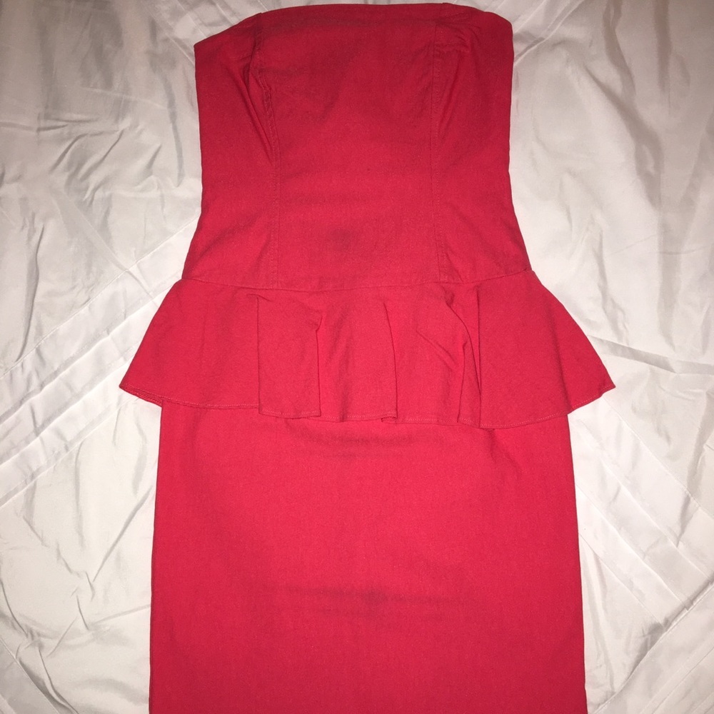 Hot pink short dress